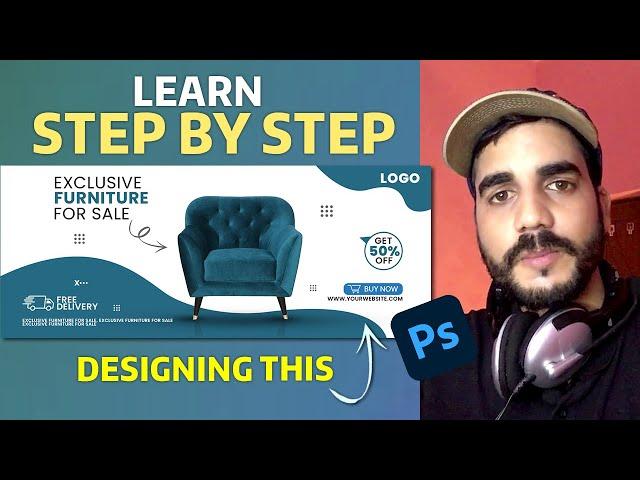 Professional Website Banner Design - Adobe Photoshop Tutorial | Step By Step