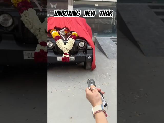 Unboxing new thar  #tharlover  #new #top_model  #thar4x4  #shortsviral  #automobile  #shorts