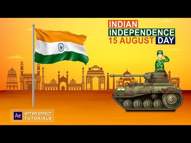 Independence day after effects template | 15 august animation | independence day motion graphics