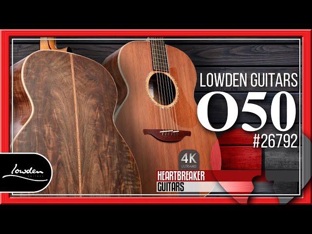 Lowden Guitars - O50 with incredible Bastogne Wanut Back and Sides | 4k Video