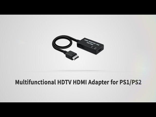 Mcbazel Multifunctional HDTV HDMI Adapter Converter Cable for PS1/PS2