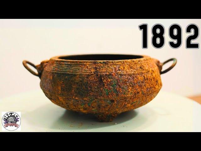 1892 Bronze Incense Burner Restoration: From RUSTED RELIC to Beautiful Artifact