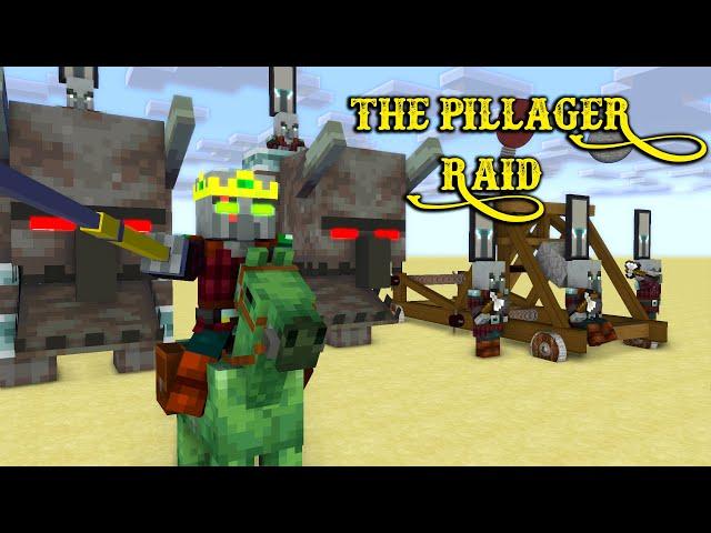 MONSTER SCHOOL : THE PILLAGER RAID - Minecraft Animation