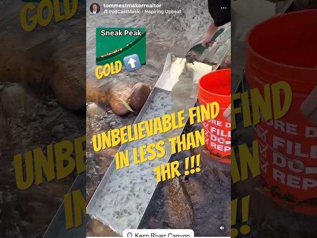 “INSANE Gold Find in Under 1 Hour!  Kern River Prospecting with Dream Mat Sluice Box! ️”