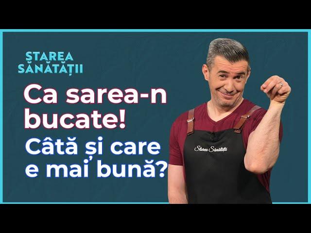 Tipuri de sare: albă, neagră, roz, Kosher, Himalaya, celtică, iodată, neiodată. Starea Sănătății #61