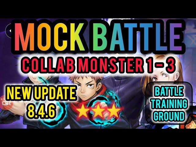 JJK Collab Mock Battle Stage 1 - 3 Summoners War Update 8.4.6