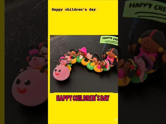 Children's Day special making with clay childrens day  #shorts #shortsfeed #youtubeshorts #ytshort