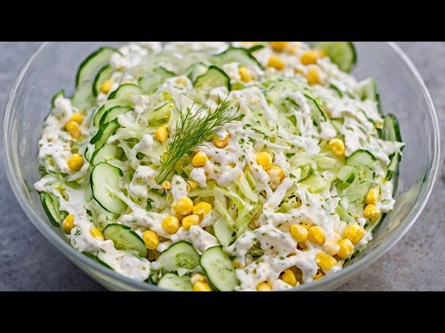 Delicious Chinese cabbage salad in 5 minutes. I never get tired of eating this salad!