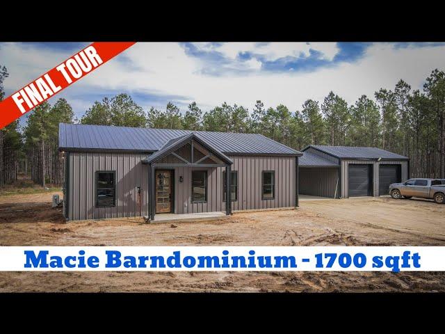 Macie Barndominium - 1700 sqft - 3 Bedroom - 2 Bath