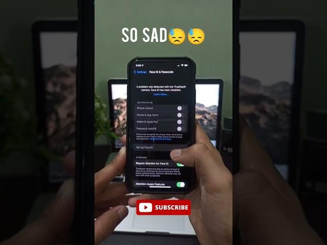 Face ID Damaged Of My Iphone X  || #ios #shorts #faceid