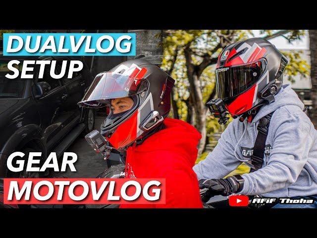 MOTOVLOG SETUP | GEAR MOTOVLOG | PERALATAN WAJIB NGEVLOG DAN DUAL VLOG‼️  #setupmotovlog #gearvlog