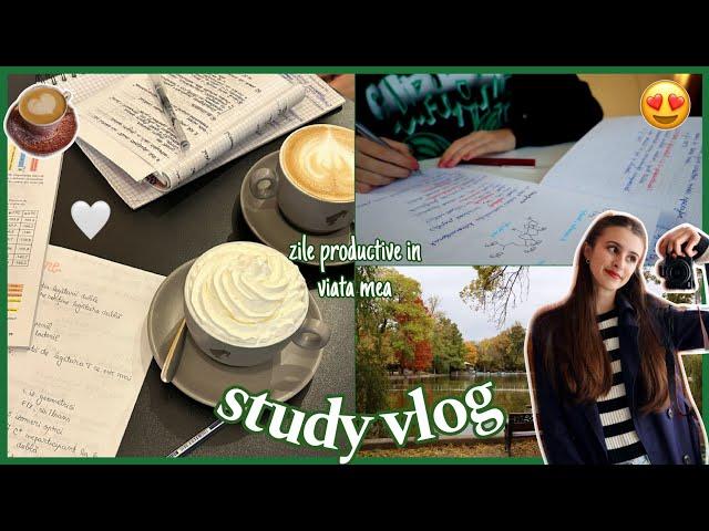 STUDY VLOG || câteva zile productive în viața mea