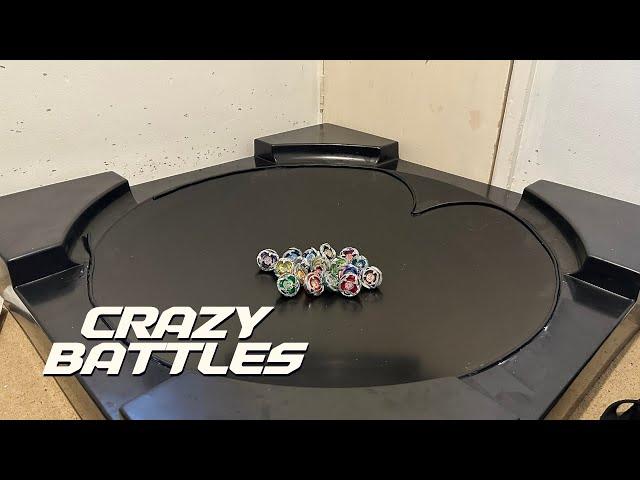 CRAZY BEYBLADE X ANIME BATTLES ON LIFE SIZE ANIME STADIUM!