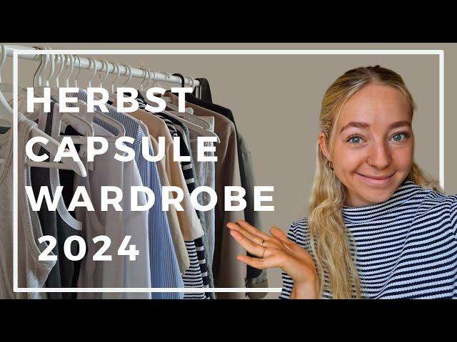 Herbst Capsule Wardrobe 2024 | kombinierbare und zeitlose Herbst Basics