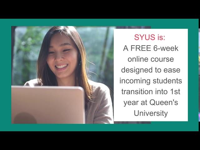 Setting Yourself Up for Success (SYUS) Promotional Video