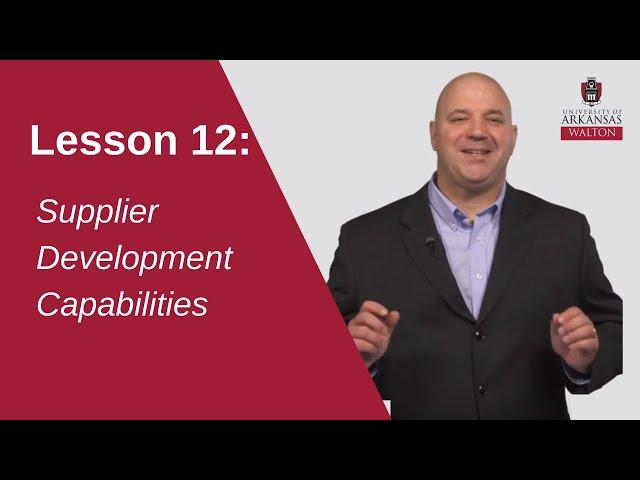 Supplier Development Capabilities | SCMT 4653
