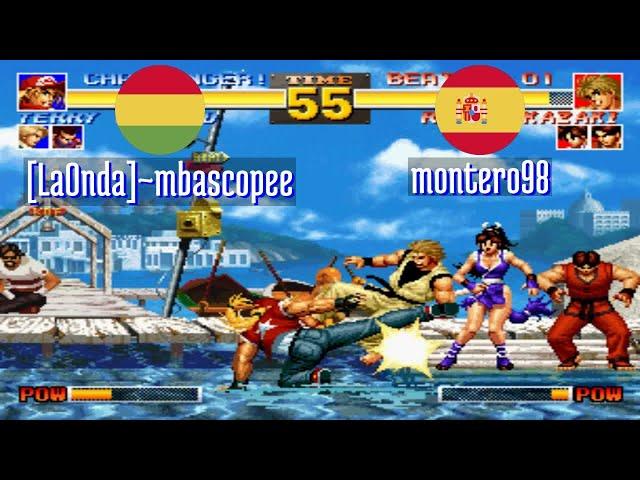 FT10 @kof95: [LaOnda]~mbascopee (BO) vs montero98 (ES) [King of Fighters 95 Fightcade] Sep 13