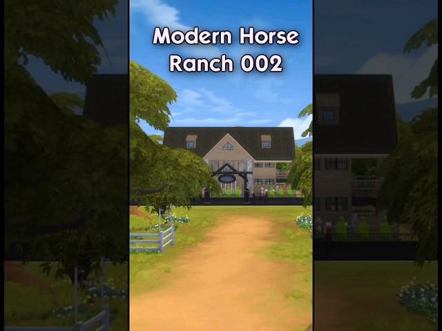 Sims 4 Modern Horse Ranch #sims4 #sims4build #velvettb