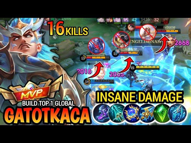 1 HIT!! Build Solusi Gatotkaca Dinerf di Patch Sekarang,, Build Top 1 Global Gatotkaca,,MLBB