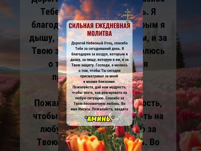 СИЛЬНАЯ ЕЖЕДНЕВНАЯ МОЛИТВА