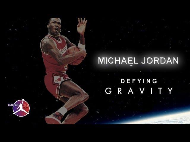 MICHAEL JORDAN DEFYING GRAVITY