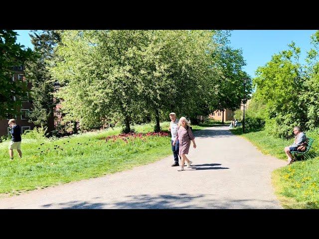 Stockholm Walks: Helgalunden, Södermalm. Beautiful, green area on a hill between city streets.