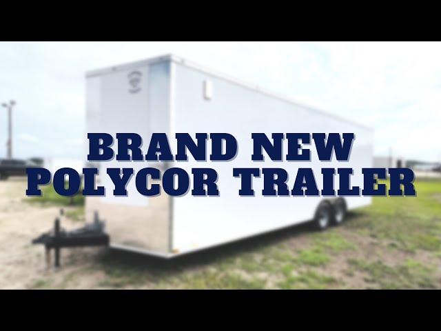 Brand New 2023 PolyCor Enclosed Cargo Trailer Walkthrough