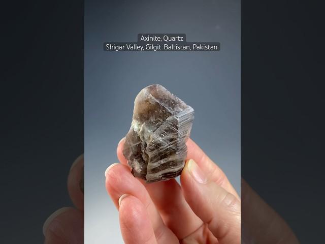 Axinite with Quartz, Shigar Valley, Gilgit-Baltistan, Pakistan