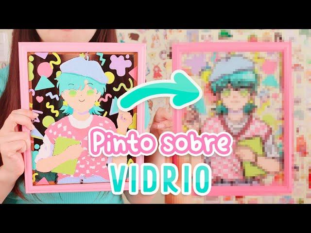 Pinto sobre vidrio! TUTORIAL  | Glass painting