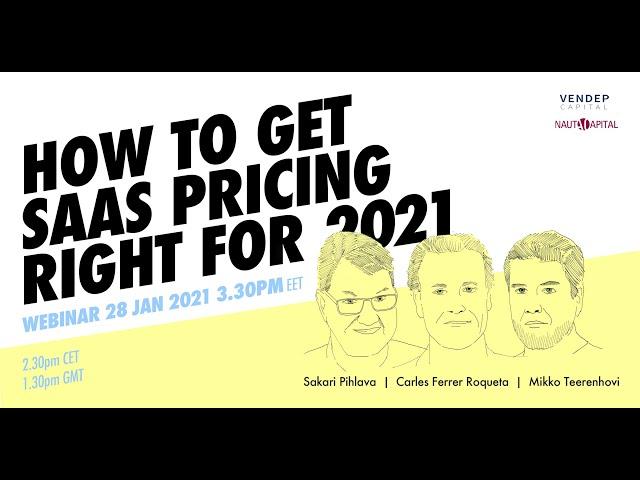 How to Get Your SaaS Pricing Right