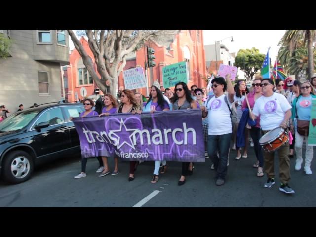 The Trans March in San Francisco Begins