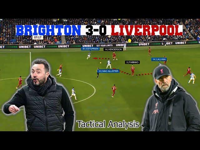 Brighton 3 - 0 Liverpool | How De Zerbi Destroyed Klopp's Pressing  | Tactical Analysis