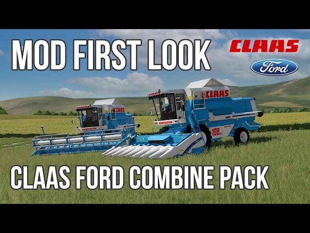 Checking out the Claas Ford US Dominator Combines by Mark Thor - FS22