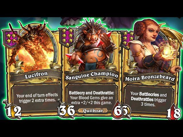 The BIGGEST Saguine Highroll! | Hearthstone Battlegrounds