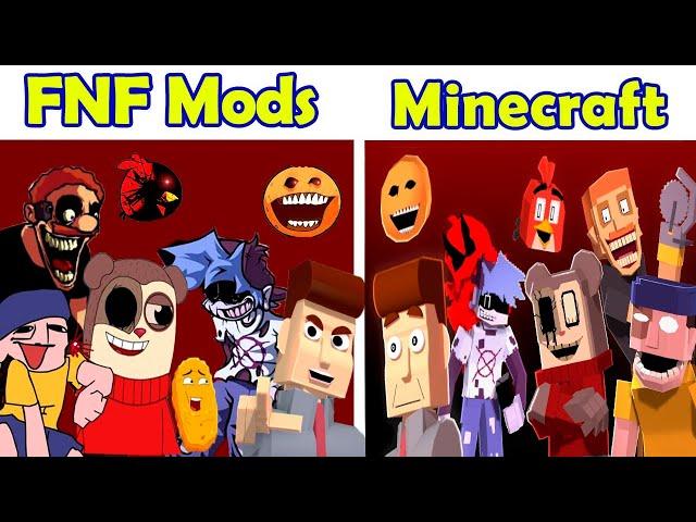 Lyrical Mayhem v2 All Animated vs FNF Mods | Lyric FNF Song Mega Mix