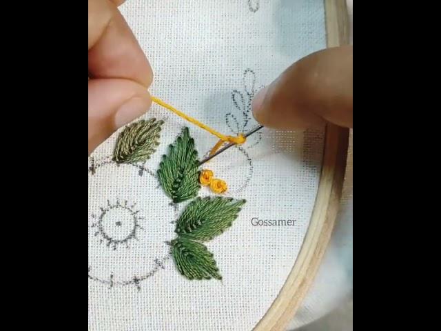 French Knot Flower Embroidery