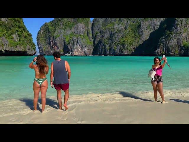 Phi Phi Island 2023 Thailand , IS MAYA BAY WORTH THE HYPE? Maya Bay, Koh Phi Phi, Krabi.. 4k HDR