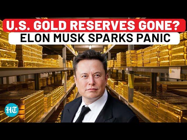 US Gold Reserve Secretly Wiped Out? Elon Musk Sparks Panic With Fort Knox Rumours | Trump | DOGE