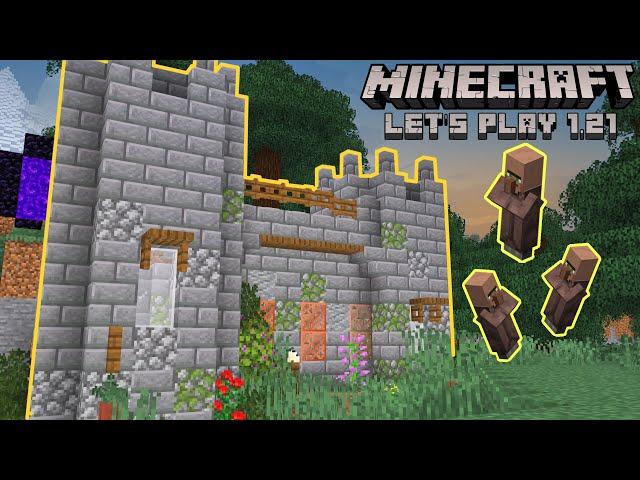 I Built The PERFECT MICRO CASTLE In My Survival World - Let's Play 1.21 Minecraft #7