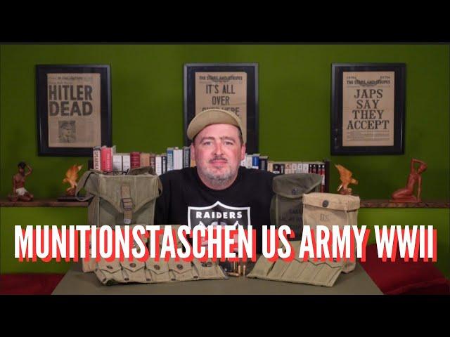 Munitionstaschen und Gürtel der US Army im zweiten Weltkrieg