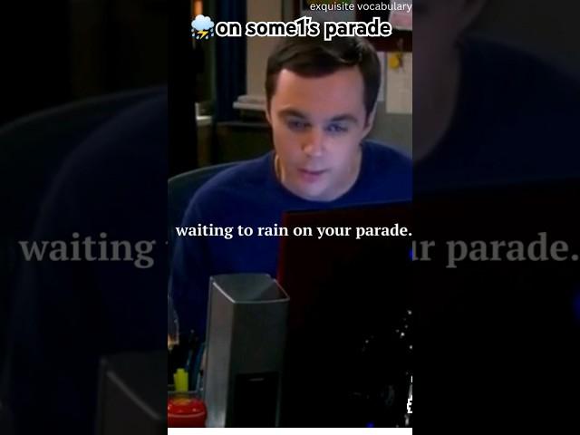 RAIN ON SOME1'S PARADE #english #learnenglish #wordoftheday #enrichyourvocabulary #phrasesinenglish