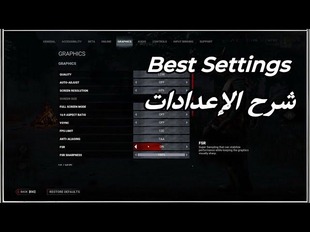 ديد باي داي لايت: شرح كامل للاعدادات Dead by Daylight Settings