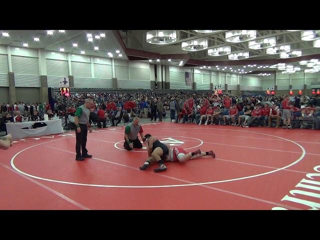 220 lbs Efrain Zarate Jr vs Brody Anderson (W2-0 Pin) State Duals