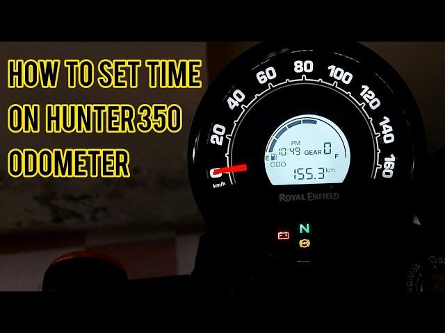 How To Set Time On Royal Enfield Hunter 350 Motorcycle Odometer