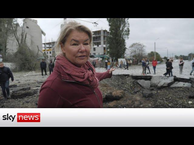 Ukraine War: Sky's Alex Crawford in Dnipro after missile strike