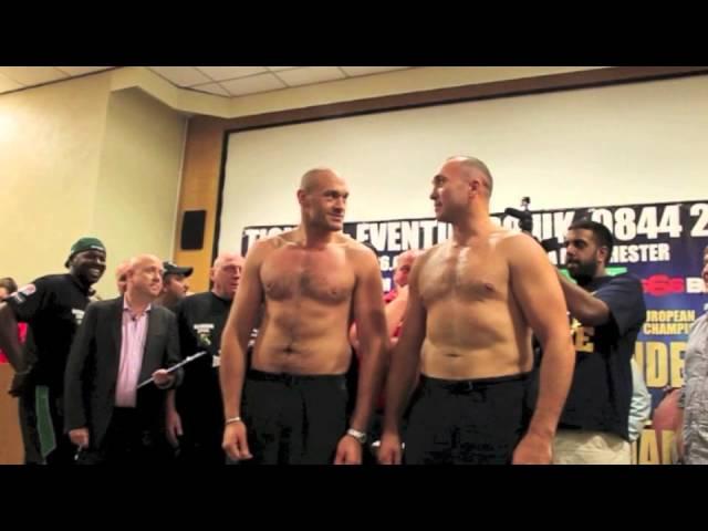Tyson Fury Tells Alexander Ustinov "I'm Going to Inflict Pain on You"