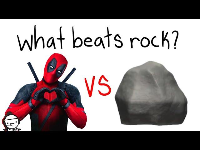 JUST Superheroes?! - what beats rock?