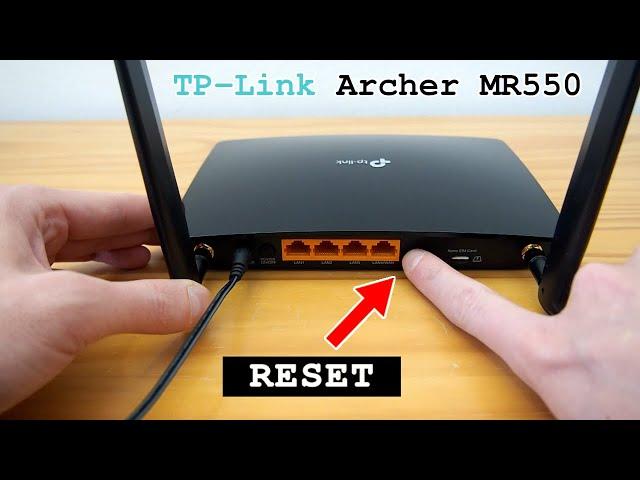 TP-Link MR550 4G+ Router Wi-Fi Dual Band • Factory reset