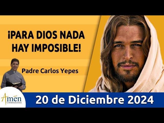 Evangelio De Hoy Viernes 20 de Diciembre 2024 #PadreCarlosYepes l San   Lucas 1,26-38 | Misa