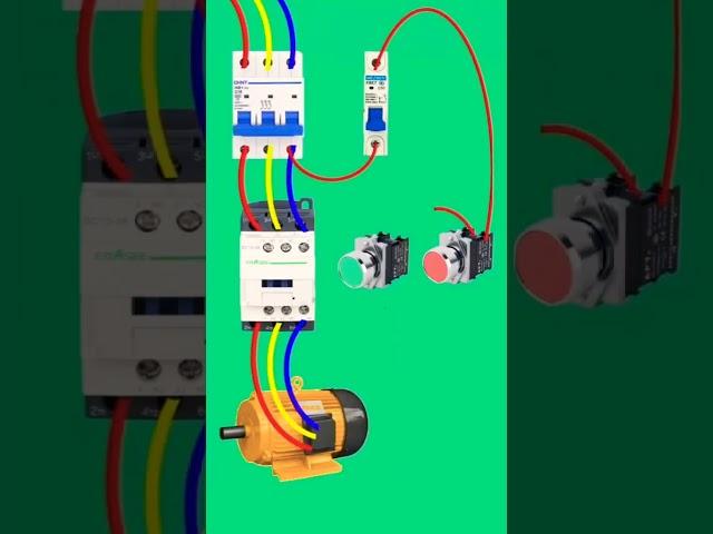 3 phase motor connection #electrical #conection #vairalvideo #youtubeshorts #ytshorts #3phase